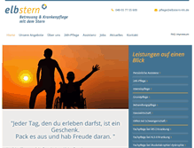 Tablet Screenshot of elbstern-hh.de